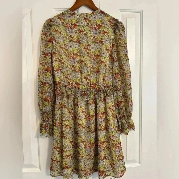 Paris Atelier & Other Stories Foral Bib Dress Size 2 - Picture 11 of 16
